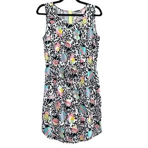 Anthropologie NÜMPH Leopard Neon Print Summer Dress Size EU 36 / Small